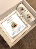 Personalised Hajj Mubarak Gift Set 2026 Haji Hajja Kabah Makkah Madinah Names Pilgrimage Dua Frame Mugs Couple Husband Wife Family Parents